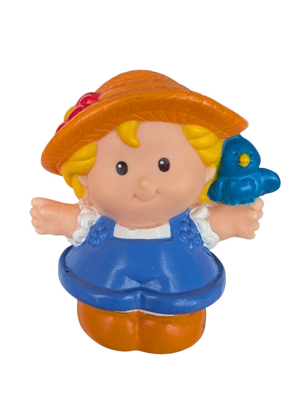 3 For $15 🩷 Fisher Price Little People Figure 2001 Sarah Lynn Girl W/ Blue Bird
